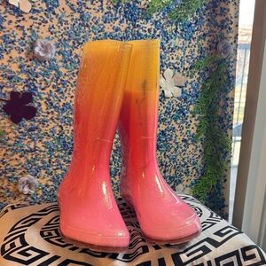 Cat & Jack Pink and Orange Ombre Boots